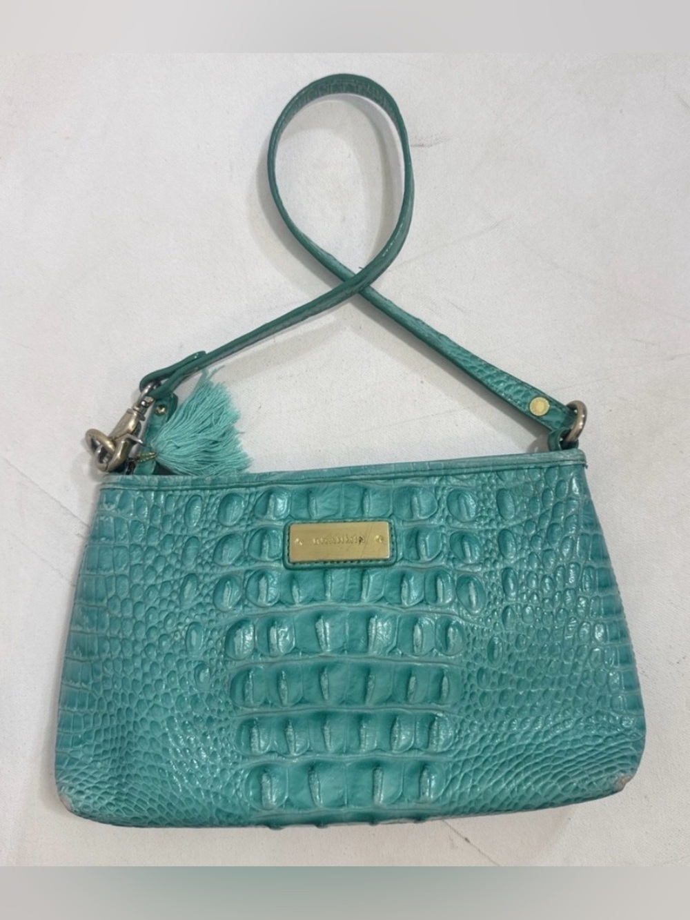 Brahmin Lorelei Handbag Croc Print Leather